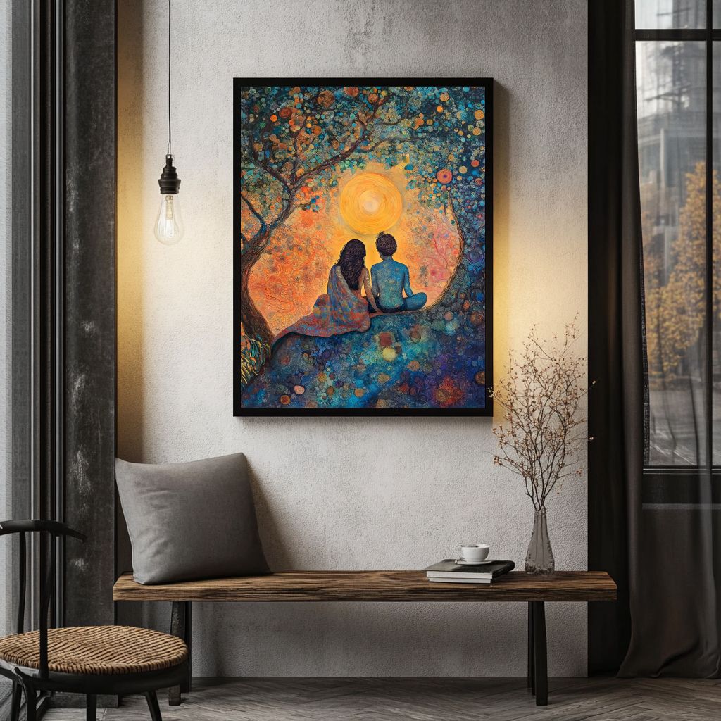 Radha and Krishna Painting