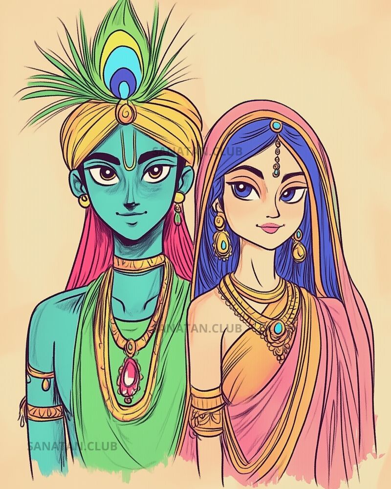 Radha and Krishna Anime