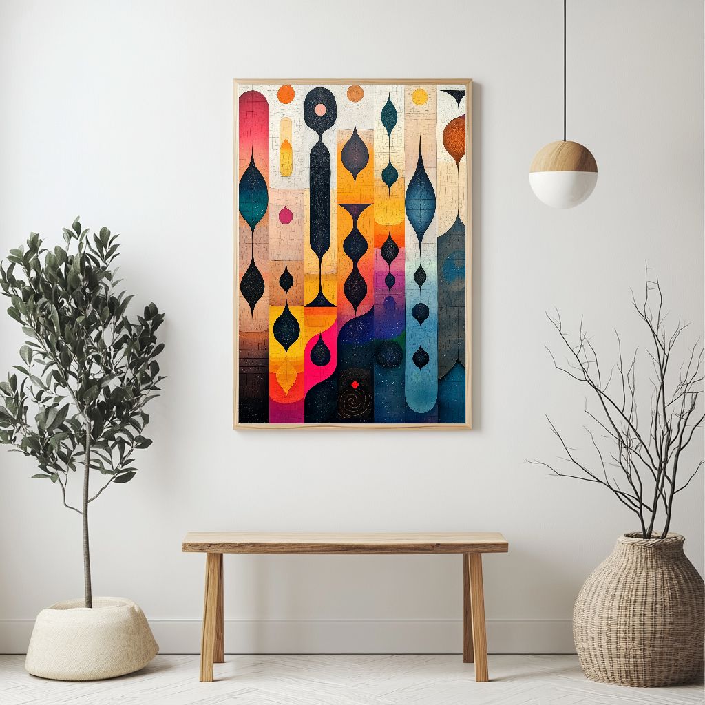 Time flows like liquid dreams in this mesmerizing abstract piece. Swirling chronological dimensions blend past and future, capturing the eternal dance of moments in bold, dynamic strokes. Time - An Abstract Illustration